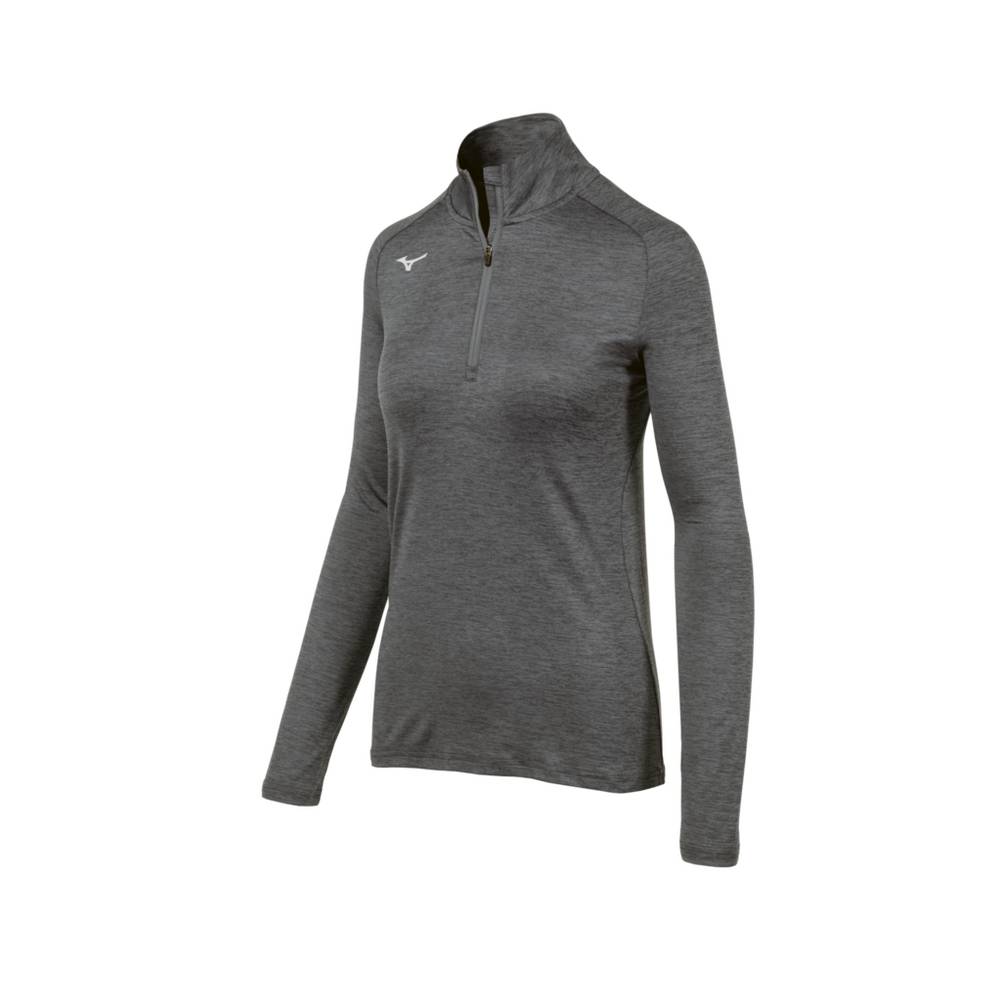 Maglione Mizuno Alpha ½ Cerniera Donna - Grigie - 84759-PUTJ